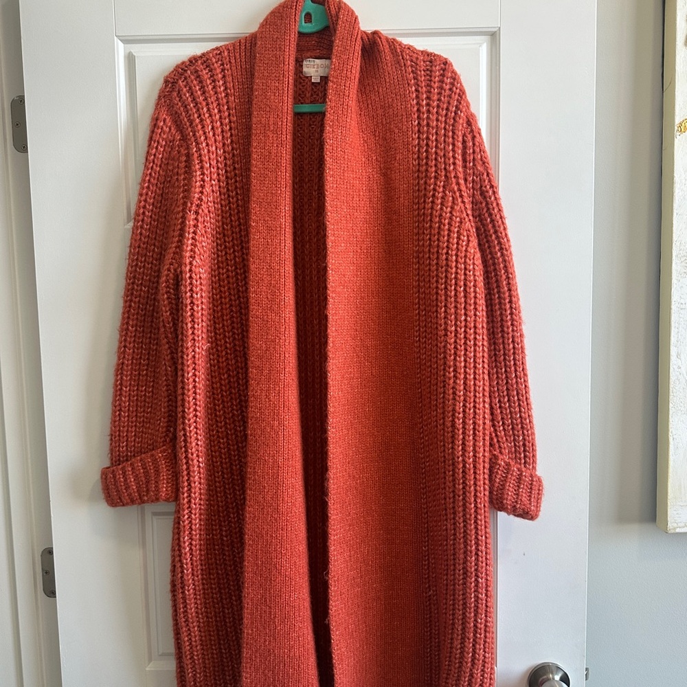 Cozy Orange Knit Women's Sweater